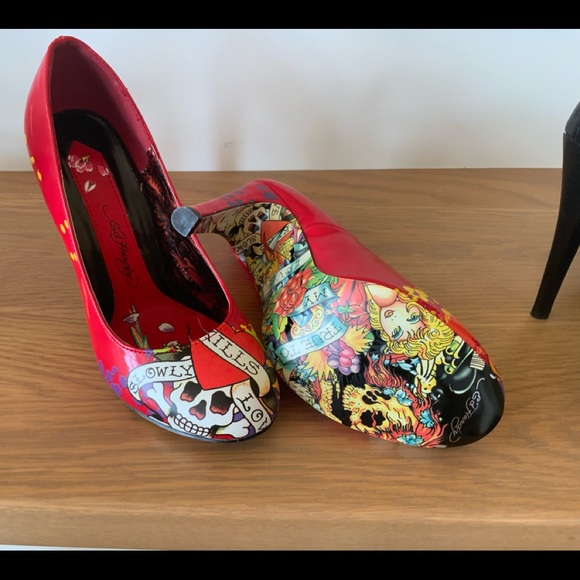 ED HARDY pumps high heels collector edition brand new - Picture 2 of 4